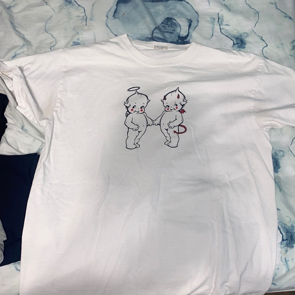 John Galt devil and angel tshirt, fits like a medium.